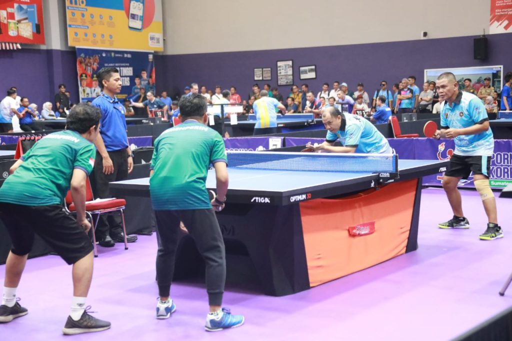 Tim Tenis Meja Eksekutif Kalteng Melaju ke 16 Besar PORNAS Korpri 2025, Optimis Raih Juara